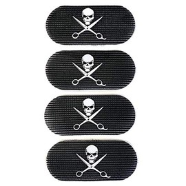 HAIR GRIPPERS BUNDLE PACK 4PCS for Men and Women - Salon and Barber, Hair Clips for Styling, Hair holder Grips BLACK