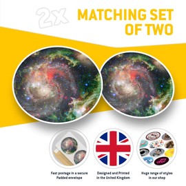 Vinyl Stickers (Set of 2) 30cm - Galaxy Science Space Physics 12340