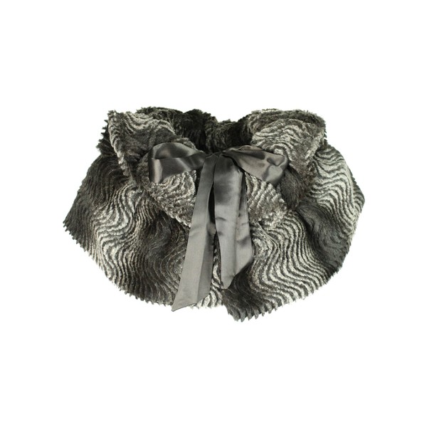 Luxury Divas Brown Gradient Faux Cloche Fur Caplet Shawl