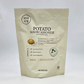 SKINFOOD Potato Pad Potato Potato Madecassoside Soothing Pads 30 Refills / 스킨푸드 감자패드 포테이토 감자 마데카소사이드 수딩 패드 30매 리필