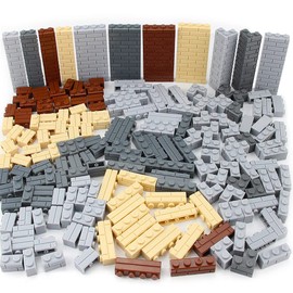Feleph 260 Pieces Masonry Bricks Set Multicolored Building Blocks for Wall MOC Parts and Pieces Diverse Bulk Toy Set Compatible with Major Brands
