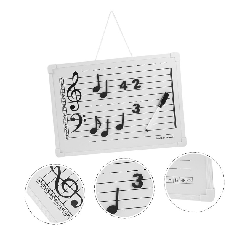 Operitacx Whiteboard Music Staff Boys and Girls Whiteboard Magnetic Erasable