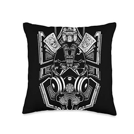 Facemask Safety Just Wear the Damn anti toxic Gas Mask Throw Pillow