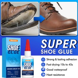 Nanoxa Shoe Glue, Heavy Duty Shoe Glue Sole Repair Kit, Waterproof & Fast Drying Shoe Repair Adhesive for Sole, Sneaker, Leather, Boot, Heel, Sandal, Handbags and More (35gx2)