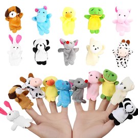 SULIUDAJI Finger Puppets Finger Dolls Set Finger Plush Toy Children Small Animal Finger Toy for Easter Birthday Christmas Party Gifts