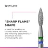 STALEKS PRO Expert Diamond Nail Drill Bit (DUO Flame, Blue-Green,