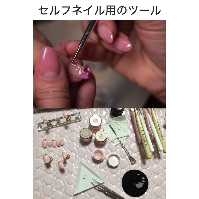 wumio Brush Holder, Pink, Gel Nail, Brush Rest, Self Nail,