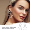 Star Earrings Girls, Large Star Rhinestone Dangle Stud Earrings, Shiny