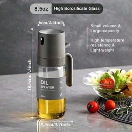 250ML Oil Sprayer, 1 Count/10pcs Oil Dispenser, Olive Oil Sprayer, Kitchen Gadgets Oil Dispenser, Cooking Oil Sprayer, Kitchen Accessories