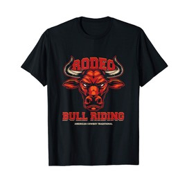 Rodeo Equitazione Tori Americano Cavaliere Ranch Regalo Maglietta