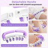 Cellulite MassagegeräT,360°Abdeckung Massagegerät Massageroller Roller,Lymphdrainage Gerät, Abnehmbarer Rollengriff,Cellulite Roller füR