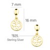 SOFIA MILANI - Women's Earrings 925 Silver - Circle Butterfly