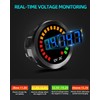 2PCS Waterproof DC 12V Voltage Meter, LED Digital Display Voltmeter