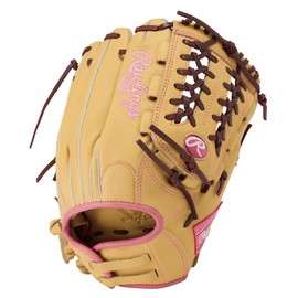 Rawlings Baseball Glove Glove Softball Women Only for WOMEN Soft HYPER TECH R2G GS5HTY14GF Camel [All Round] Size 11.5 *Right Throwing (Left Handed)