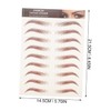 WOONEKY 8pcs Realistic Eyebrow Stickers Easy to Apply Perfect for