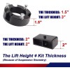 Unbranded 3" Front 2" Rear Full Leveling Lift Kit Fit