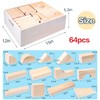 Large Wooden Building Blocks Set - Educational Preschool Learning Toys