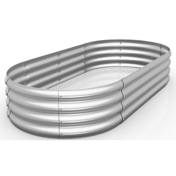 Raised Garden Bed Kit Galvanized Raised Planter Box Outdoor for