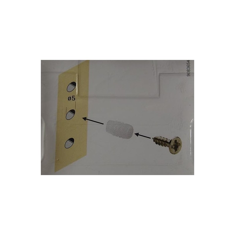 Hettich 9081038 Expansion Sleeves with Pot Mounting Screws Diameter 5
