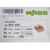 WAGO BOX OF 100 WAGO 221 412 Compact Splicing Connector