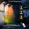 Clip On Solar Motion Lights Outdoor Waterproof, 800LM, 70 LED,