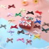 uxcell 200pcs Mini Gingham Ribbon Bows 2 Inch Small Tiny