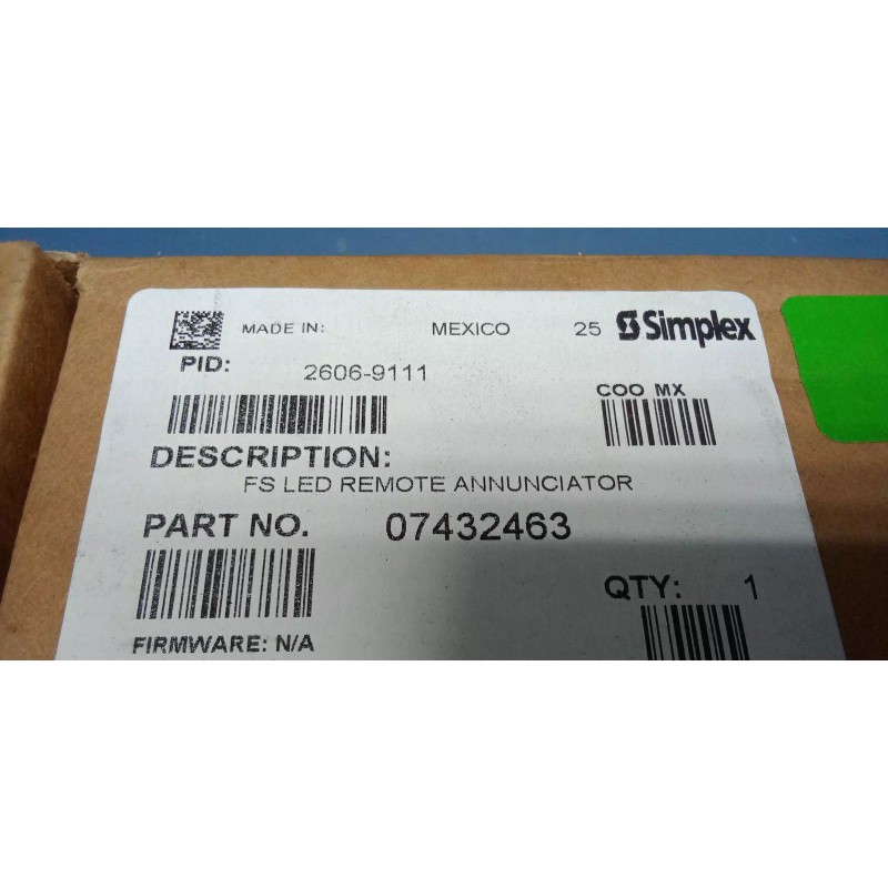 Simplex - 4606-9111 - Fire Alarm System LED Remote Annunciator