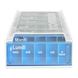 Anabox Porta-pillole settimanale, 7 giorni, lingua francese