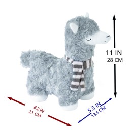 Marwood Cute Door Stopper Decorative Door Stops for Home and Office, Goat with Scarf Weighted Interior Doorstop Fabric Stuffed Animal Door Stopper Floor Decorative