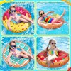 LATERN 5Pcs Donut Inflatable Pool Floats, 4Pcs 75CM Doughnut Swimming