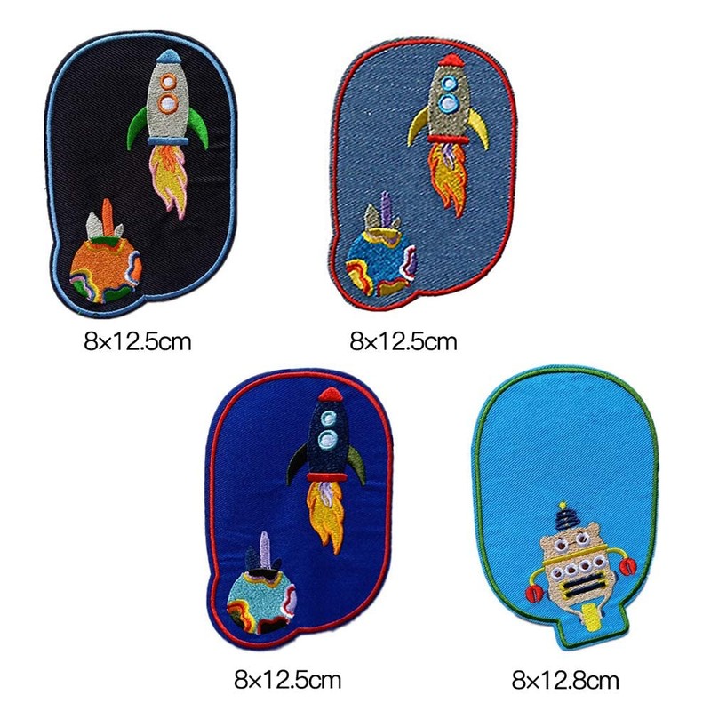 YFFSFDC Patch Set of 11 Cosmic Applique Large Size Iron