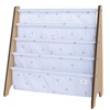 3 Sprouts Recycled Fabric Kids Bookshelf – 4-Tier Sling Book