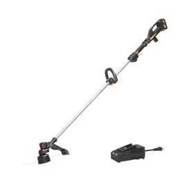 WORX Cordless String Trimmer, 20V 13''-15'' Weed Wracker with Brushless Motor 2.0, 21 cc Gas Equivalent, Quick-Line Reloading, Tool Only