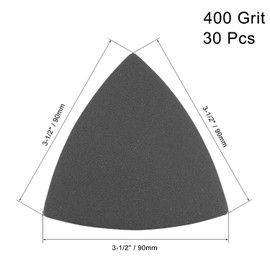 MACHSWON Polishing Sandpaper suitable for 3-1/2 Oscillating multi-tools,Silicon Carbide abrasive (Dry/Wet) Use 400 Grit 30pcs