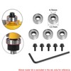 Bestgle 10Pcs Top Mounted Ball Bearing Replacement Kit for Router