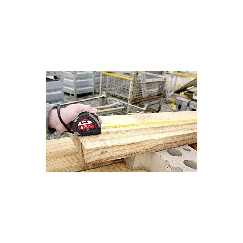 kwb PRECISA Tape Measure with Steel Tape Measure 5 m
