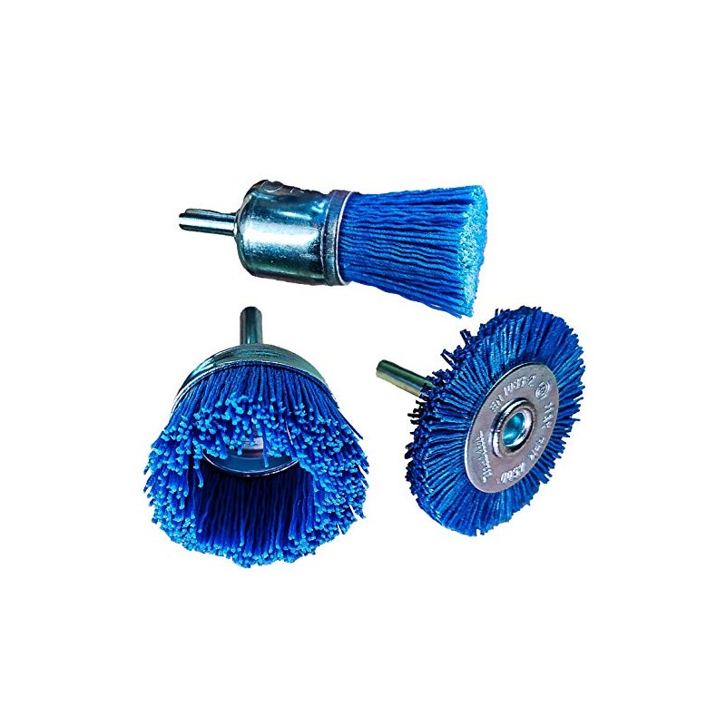 Makita D-70758 3 Pieces Drill Nylon Brush Set 240 Grit