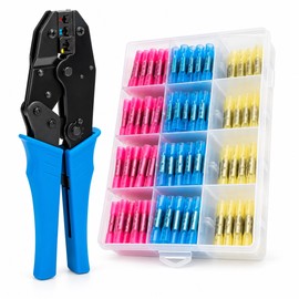Waterproof Heat Shrink Butt Connectors for Electrical Wire Repairs – 200PCS Crimping Tool Kit for DIY Wiring Projects