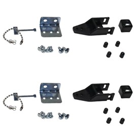 LPS Lowpricesupply 2 Pack Security Bar Mounting Hardware, Replacement Hardware Packs for Patio Door, Sliding Patio Door, Indoor/Outdoor Door Security, Home Yard Garden Door Security Bar Locks