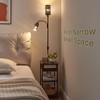 BAMGROW Floor Lamp with End Table, Side Table with Lamp