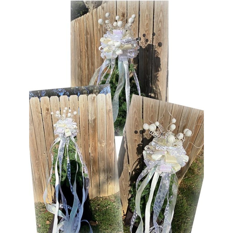 White Christmas Tree Topper - SIZE OF TREE: 10' -