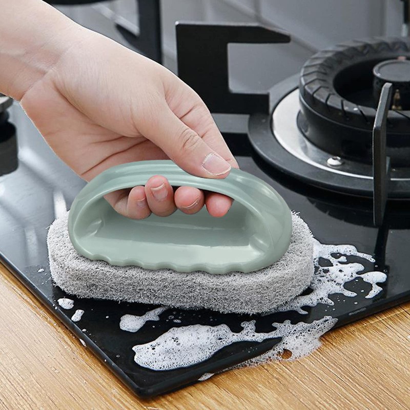 4 x Bathtub Tile Cleaning Sponge Brushes Scouring Pads Brushes