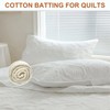PLANTIONAL Natural Cotton Batting for Quilts: 71-Inch x 79-Inch Light