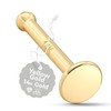 Body Candy 20 Gauge Nose Ring - Solid 14k Yellow