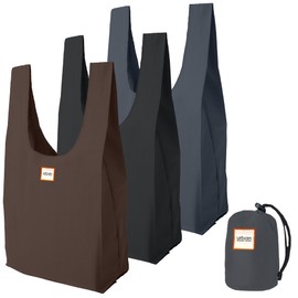 Urban Market Bags - Reusable Shopping Bags, Reusable Bags for Groceries, Versatile Grocery Totes, Reusable Bags W/Drawstring Pack, 26” x 12.5”, Set of 3, Galaxy
