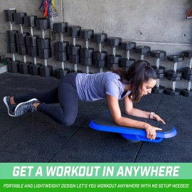 GoSports Core Hub Fitness Plank Board w/ Smart Phone Integration - Blue