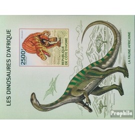 Elfenbeinküste Block192B (kompl.Ausg.) postfrisch ** MNH 2014 Prähistorische Reptillien (Briefmarken für Sammler) Amphibien/Reptilien/Saurier