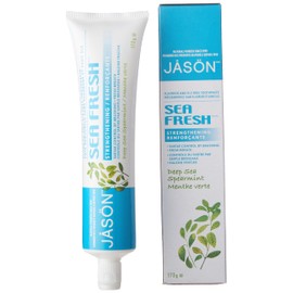 Jason Sea Fresh Strengthening Fluoride-Free Toothpaste, Deep Sea Spearmint, 6 Oz
