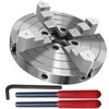 NNBWKIXI 6 Inch Wood Lathe Chuck Set 4 Jaws Self-Centering