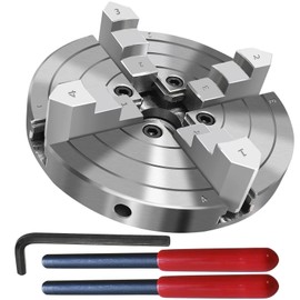 NNBWKIXI 6 Inch Wood Lathe Chuck Set 4 Jaws Self-Centering Lathe Chucks Thread 1 x 8TPI Lathe Chuck for Woodturning
